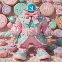 Telegram icon in the Sweets style