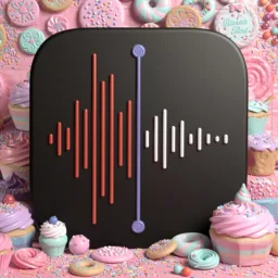 Voicememos icon in the Sweets style for macOS