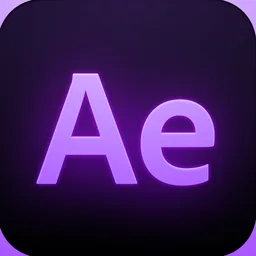 Adobe After Effects Neon icon for macOS