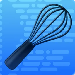 Whisk, Visual Code Editor App (Liquid Glass) icon for macOS