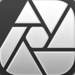 Affinity Photo (Clear Dark) macOS icon by designer