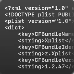 Xplist (Clear Dark) macOS icon by designer