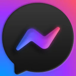 Messenger dark macOS icon by asianblulemon