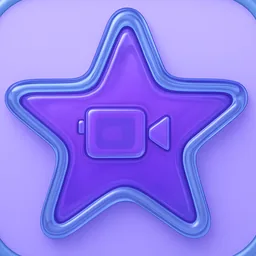iMovie Liquid Glass macOS icon by appmaker