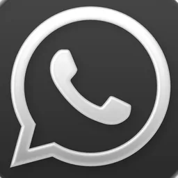 WhatsApp (Clear Dark) macOS icon by designer