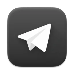 Telegram (Dark) macOS icon by NeXT